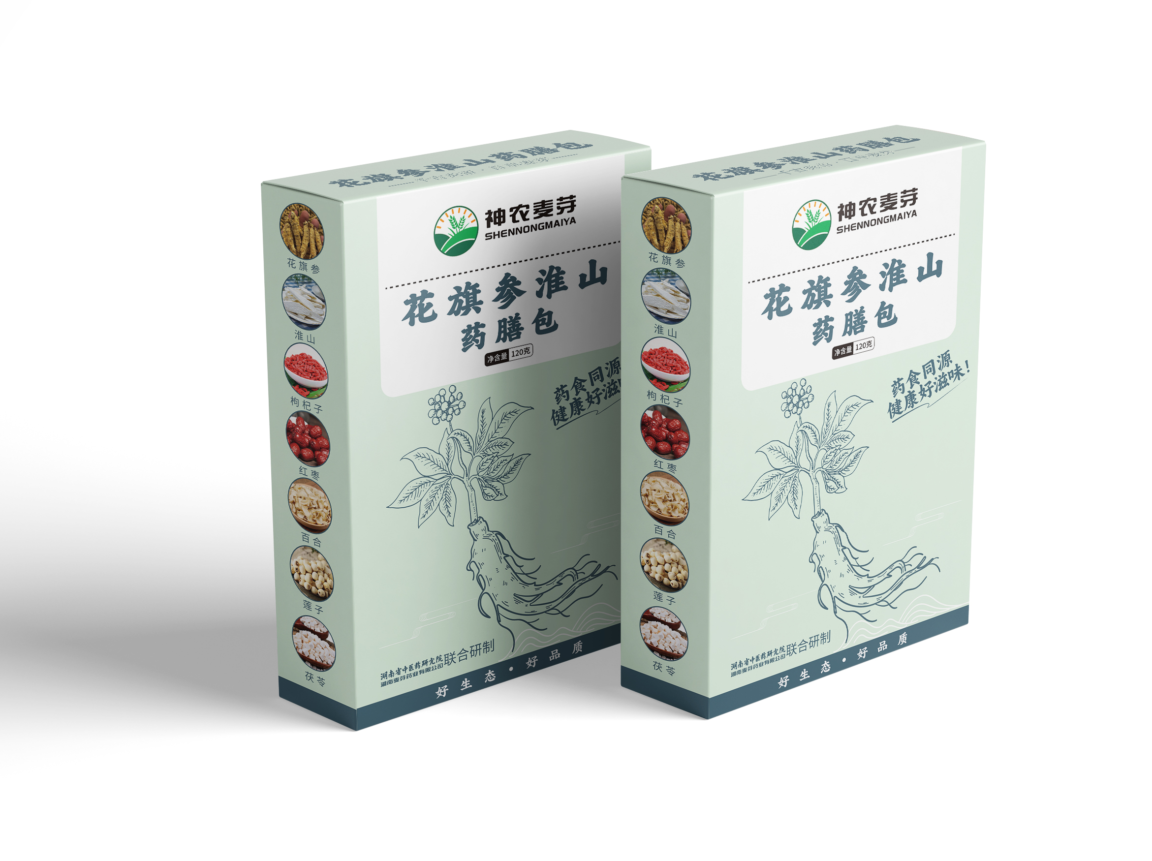 花旗参淮山药膳包